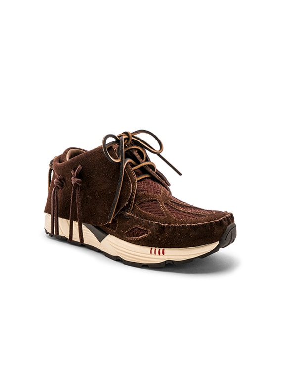 Visvim FBT Prime Runners in Dark Brown | FWRD