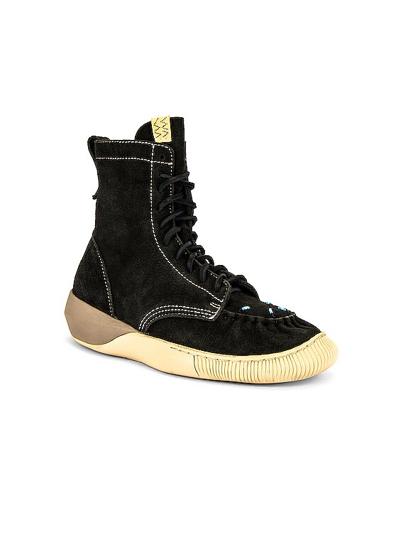 Visvim Nabi Moc Hi-Folk in Black | FWRD