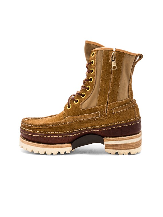 Visvim Grizzly Boot Hi-Folk in Camel | FWRD
