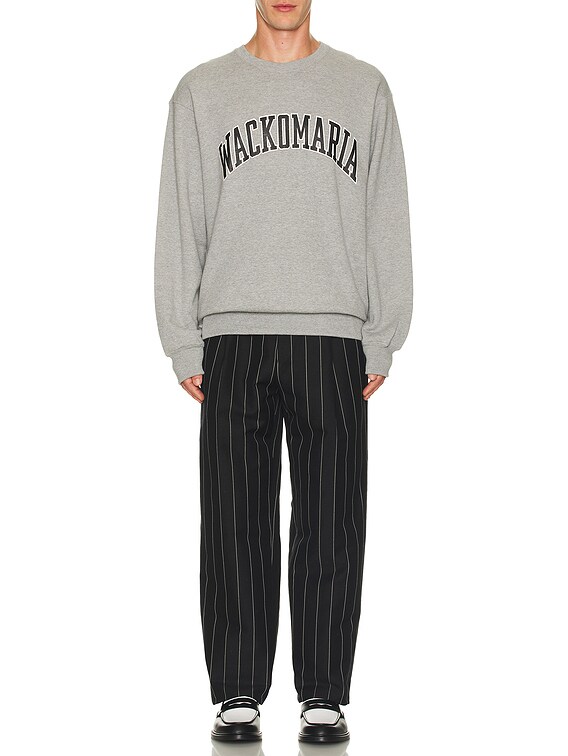 WACKO MARIA Middle Weight Sweat Shirt Type-1 in Gray | FWRD