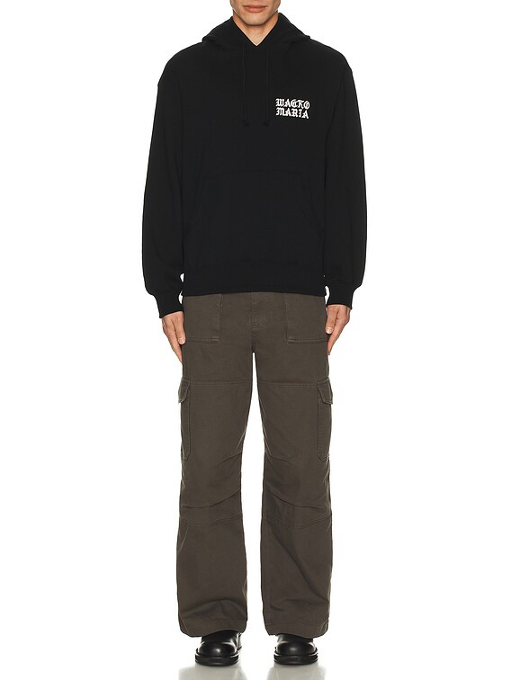 【WACKO MARIA】 MIDDLE WEIGHT PULLOVER HOODED SWEAT SHIRT Wacko Maria Middle Weight Pullover Hooded Sweatshirt | Black