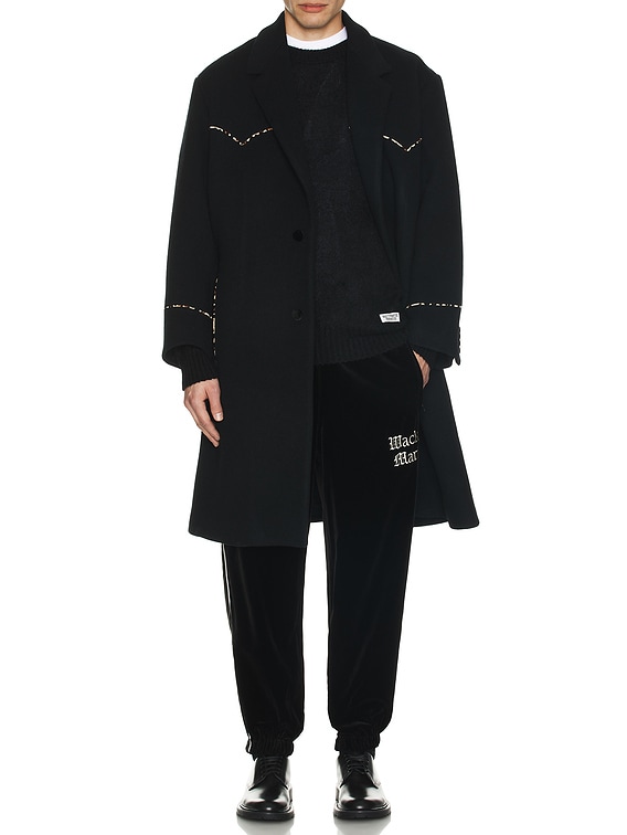 WACKO MARIA Western Coat in Black | FWRD