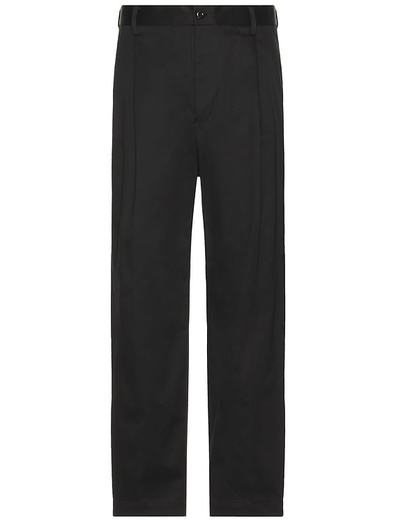 wacko maria double pleated chino パンツ M WACKO MARIA Double Pleated Chino Trousers in Black | FWRD