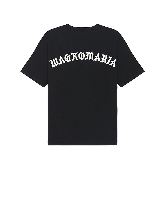 WACKO MARIA Washed Heavy Weight T-shirt Type-5 in Black | FWRD