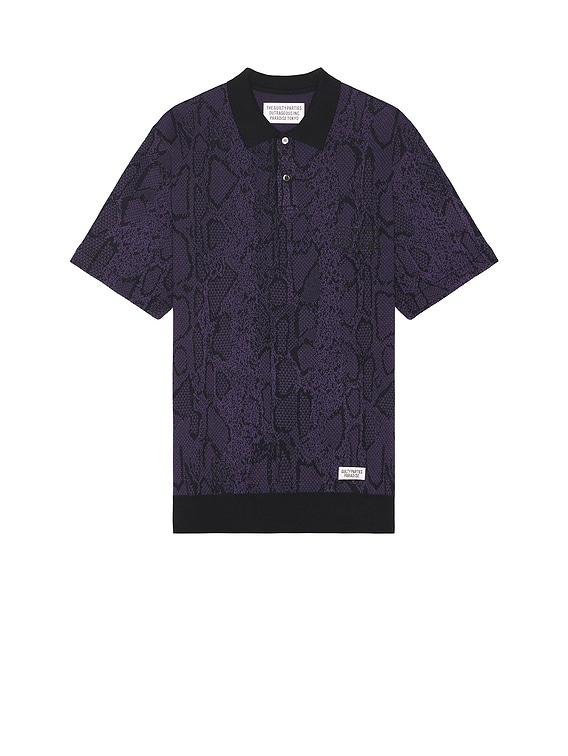 Python Knit Polo Shirt