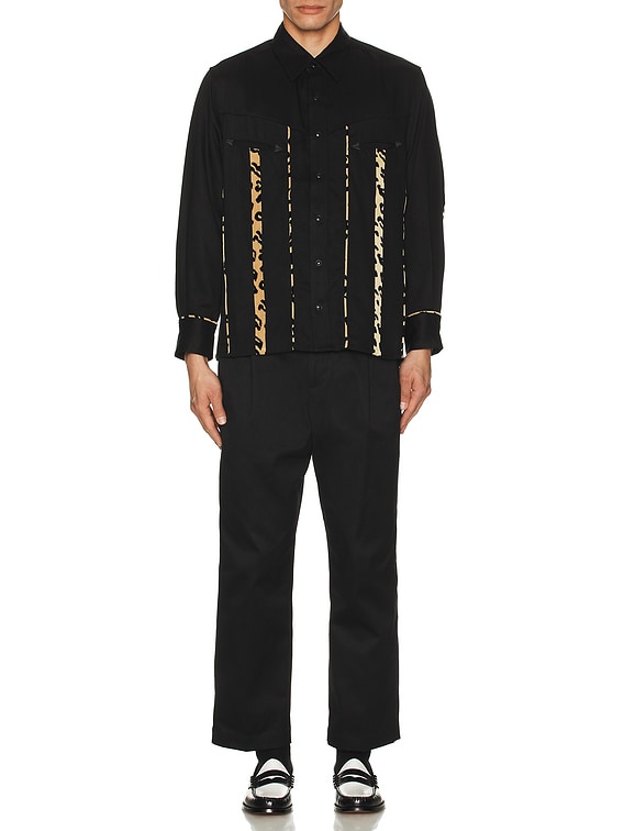 WACKO MARIA Western Shirt Long Sleeve Type-3 in Black | FWRD