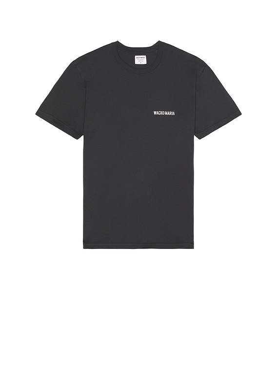 国内発送【WACKO MARIA】NECK FACE /CREW NECK T-SHIRT (TYPE-2) WACKO MARIA Standard Crew Neck T-Shirt Type-2 in Black | FWRD