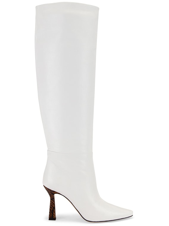 Wandler Lina Long Boots in White 
