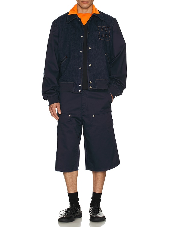 Wales Bonner Kingston Shorts in Navy | FWRD