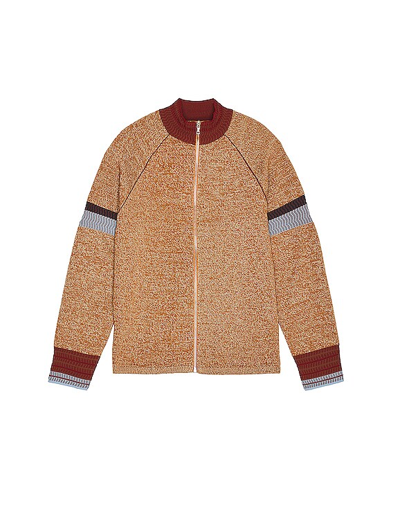 WALES BONNER GOLDEN ZIP UP | eclipseseal.com