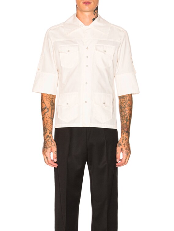 Wales Bonner Safari Shirt in Ivory | FWRD