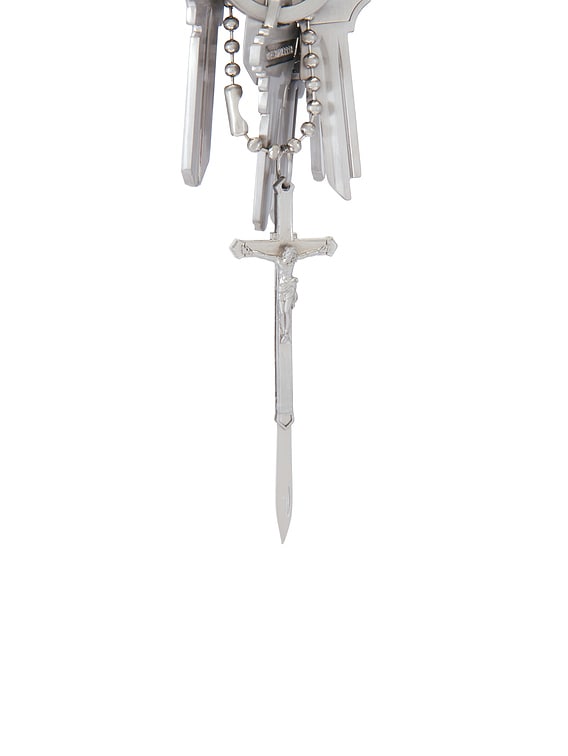 Willy Chavarria Staff Key Fobs in Shiny Nickel | FWRD