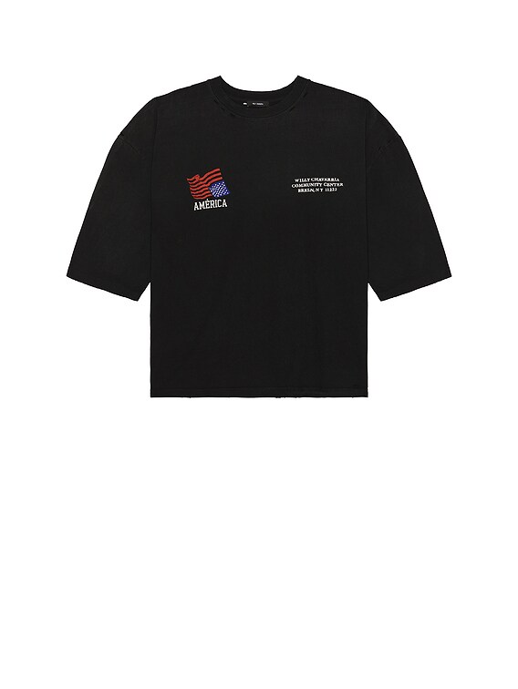 WILLY CHAVARRIA USA BUFFALO Tシャツ XL USA Buffalo T-Shirt in Blue Mood – SVRN