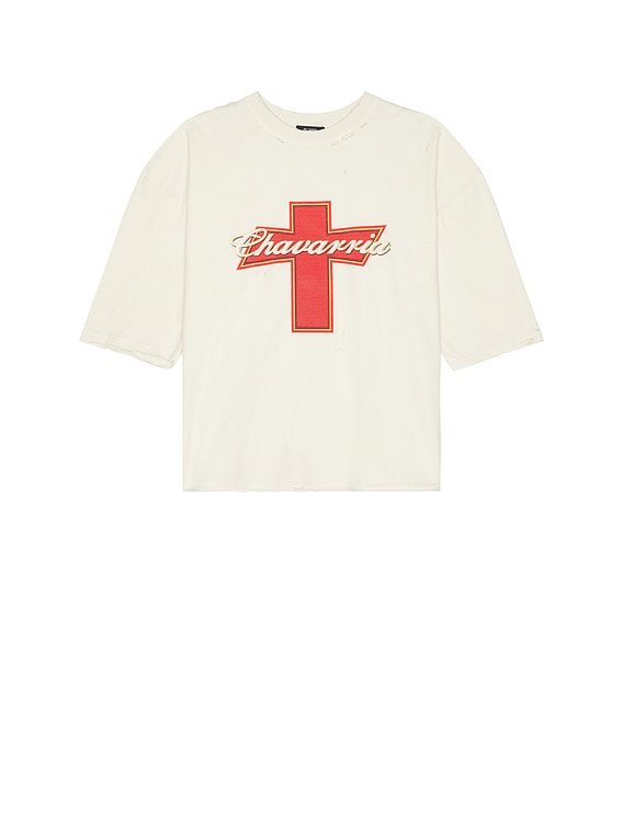 Willy Chavarria Budweiserria Buffalo Tシャツ Willy Chavarria Budweiserria Buffalo Tee in Off White | FWRD