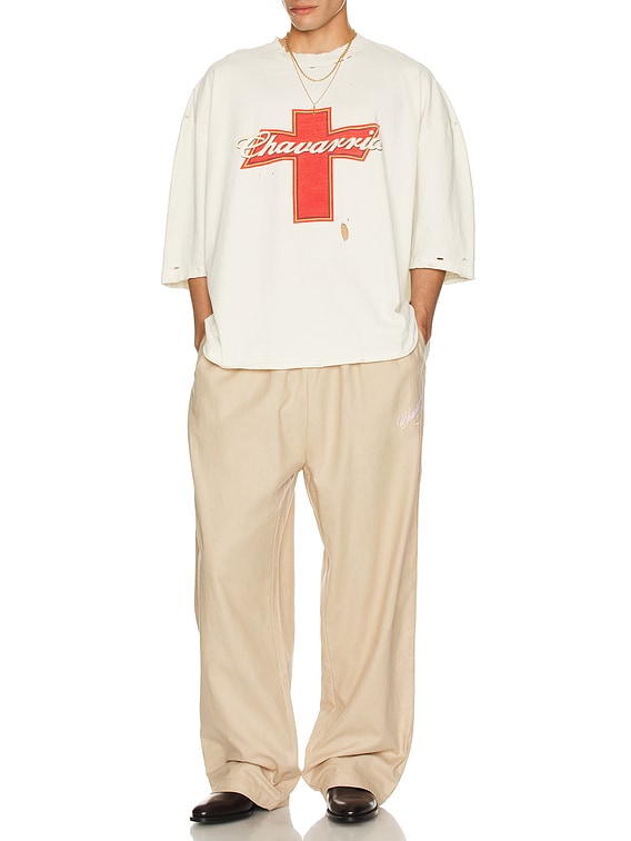 Willy Chavarria Budweiserria Buffalo Tee in Off White | FWRD