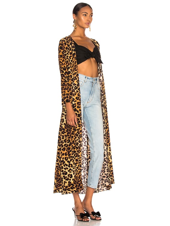 leopard maxi cardigan