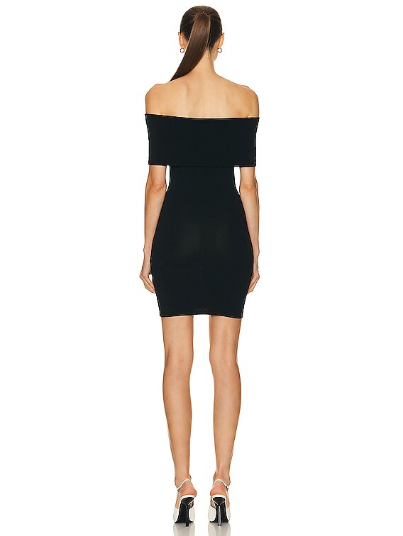 ワンピース WARDROBE NYC FW23 OFF SHOULDER DRESS MINI (W5048R14 BLACK) WARDROBE.NYC Off Shoulder Mini Dress | TNT - The New Trend