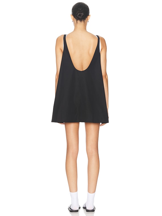 summer birthday mini dress High Neck Backless Slinky Mini Dress Black main image 1
