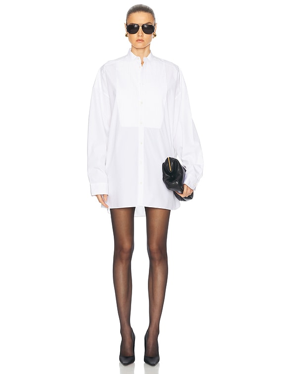 wardrobe nyc shirt dress WARDROBE.NYC Oversized Mini Shirt Dress in Black