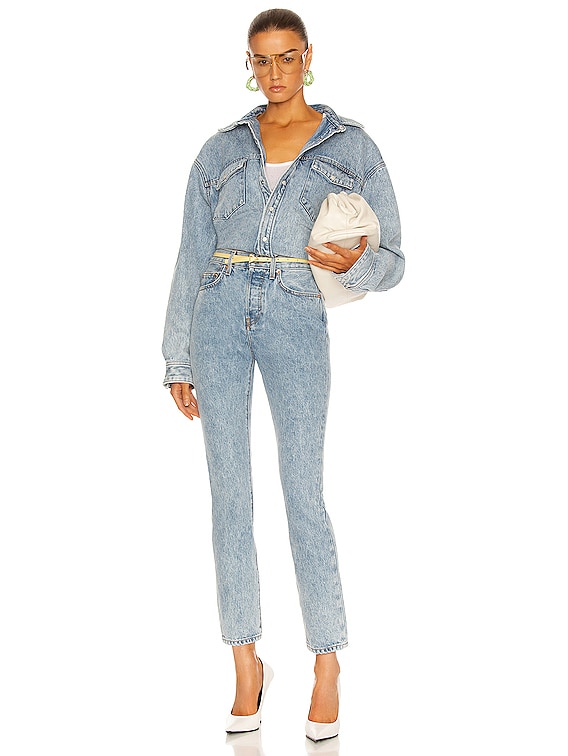 デニム・ジーパン WARDROBE NYC FW23 LOW RISE JEAN (W2048PC BLUE) WARDROBE.NYC Low Rise Jeans in Blue | FWRD