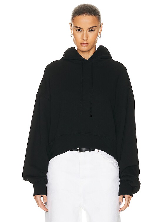 WARDROBE.NYC Oversize Hooded Top in Black | FWRD