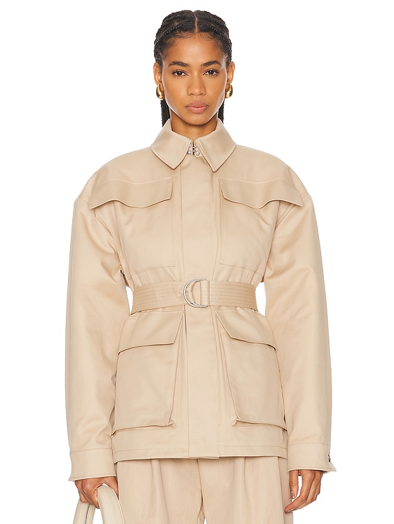 WARDROBE.NYC Drill Parka in Khaki | FWRD