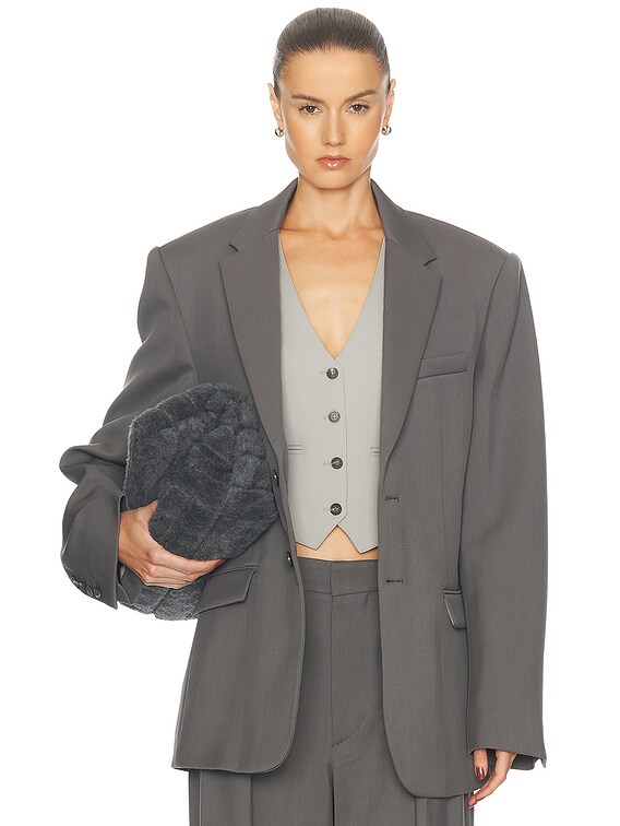 WARDROBE.NYC Oversize Single Breasted Blazer in Slate | FWRD