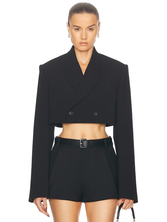 ジャケット WARDROBE NYC FW23 'Verri' blazer (MVPI3GI0870 0002) WARDROBE.NYC Longline Blazer in Black | FWRD