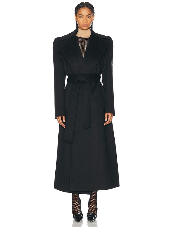 WARDROBE.NYC x Rosie Huntington-Whiteley RHW Coat in Black