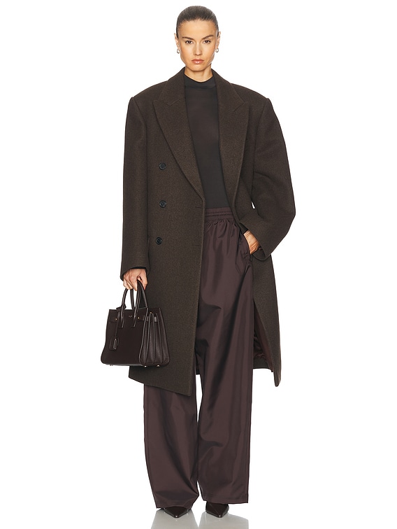 WARDROBE.NYC Hb Coat in Dark Brown | FWRD