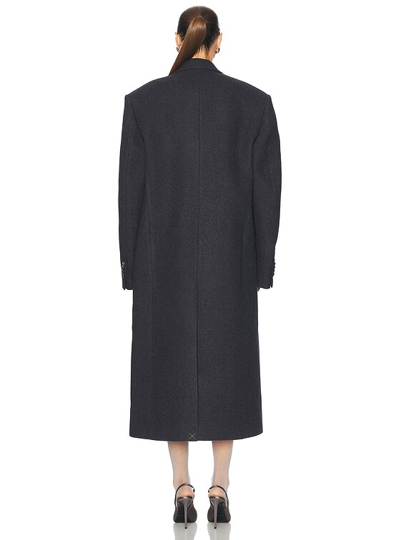 WARDROBE.NYC Single Breasted Coat in Charcoal | FWRD