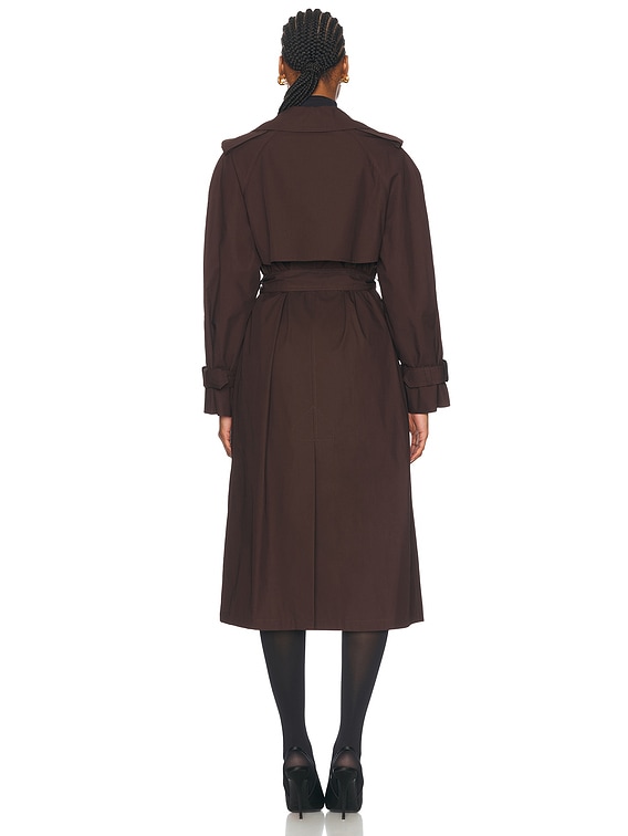 WARDROBE.NYC Trench Coat in Dark Brown | FWRD WARDROBE.NYC Trench Coat in Dark Brown | FWRD