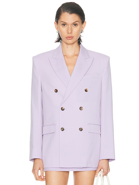WARDROBE.NYC Double Breasted Blazer in Lilac | FWRD