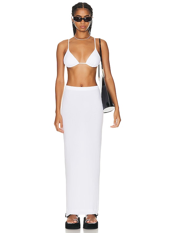 WARDROBE.NYC Layered Tube Skirt in White | FWRD