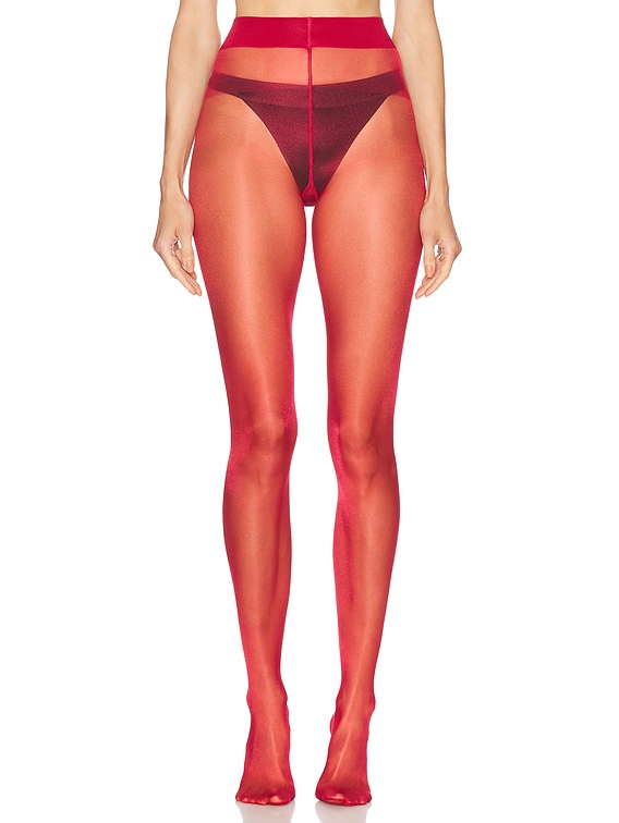 Wolford Satin Touch 20 Tights in Soft Cherry | FWRD