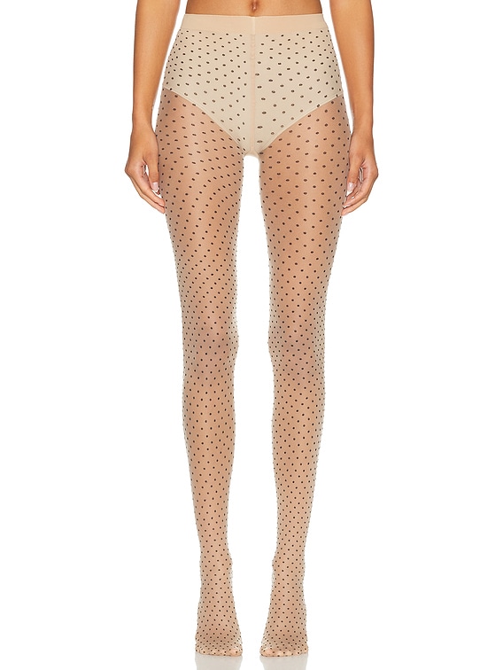 Multicolored Dot Tights