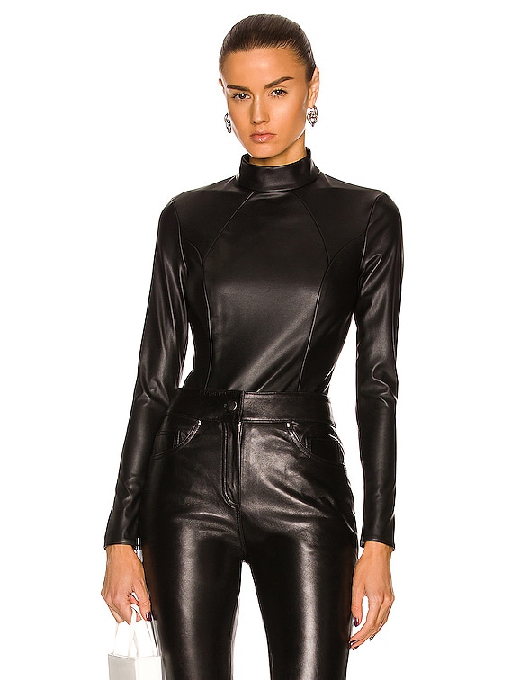 Vegan Leather Bodysuit