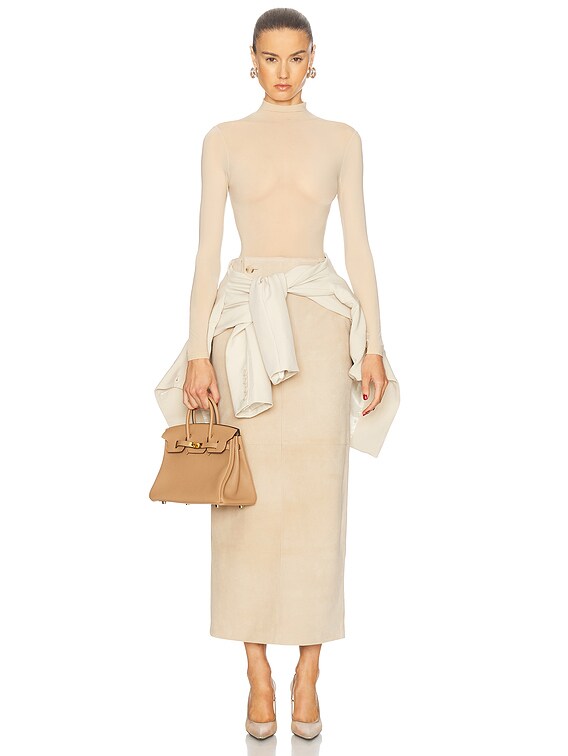 Wolford Buenos Aires String Bodysuit in Cafe Au Lait | FWRD