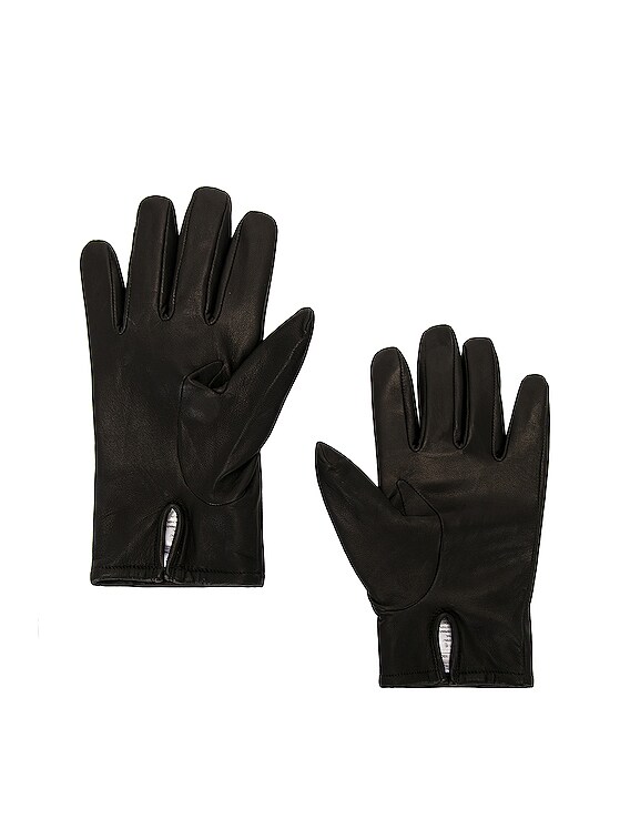 Y-3 Yohji Yamamoto Lux Gloves in Black | FWRD
