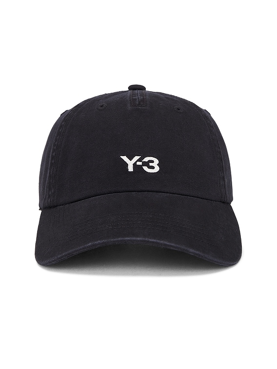 【YOHJI YAMAMOTO】Y-3 KURO DAD CAP /キャップ/ブラック Y-3 Yohji Yamamoto Dad Cap in Black | FWRD