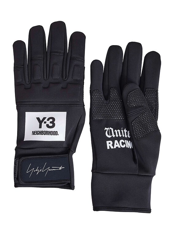 Y3 Yohji Yamamoto 手袋 Y-3 Yohji Yamamoto x NBHD Gloves in Black | FWRD
