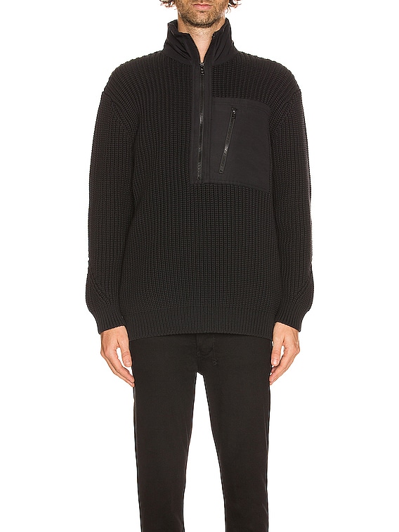 XL Y-3 M CH3 KNIT HALF ZIP(BLACK)（Y-3 Yohji Yamamoto M Ch3
