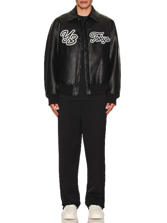 Y-3 ヨウジヤマモト ボンバージャケット Y-3 大きいサイズ メンズ ワイスリー COLLARED BOMBER レザー