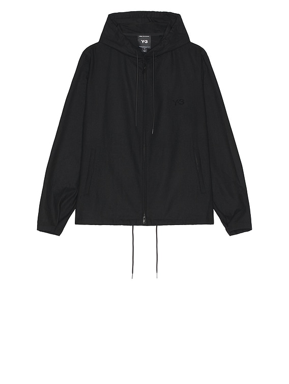 Y-3 Yohji Yamamoto Flannel Jacket in Black | FWRD