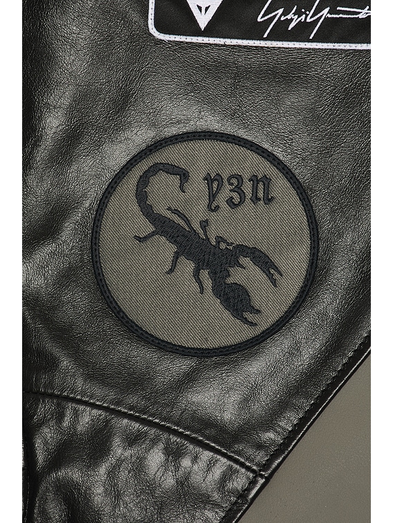 Y-3 Yohji Yamamoto x NBHD Moto Leather Pants in Black | FWRD
