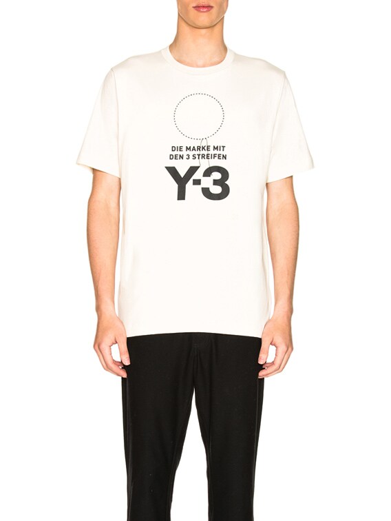 限定特価】 Y-3 Stacked Logo Tee ベージュ トップス asakusa.sub.jp