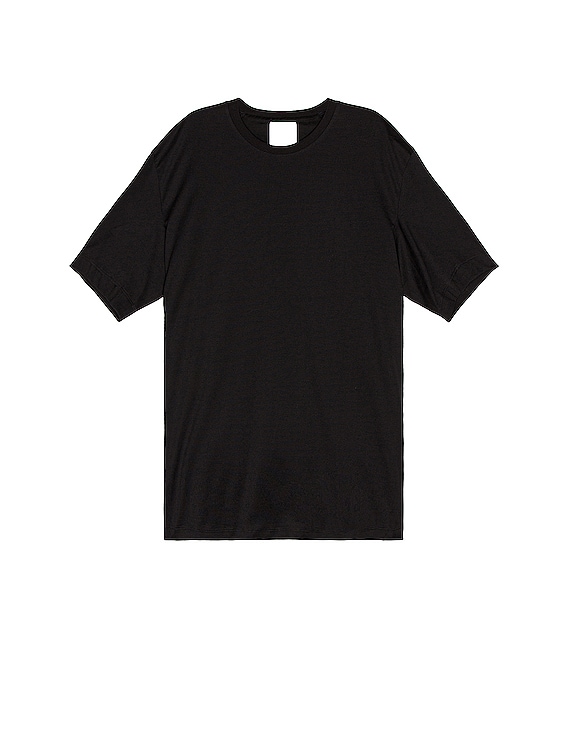 Y-3 Yohji Yamamoto Back Logo Short Sleeve Tee in Black | FWRD