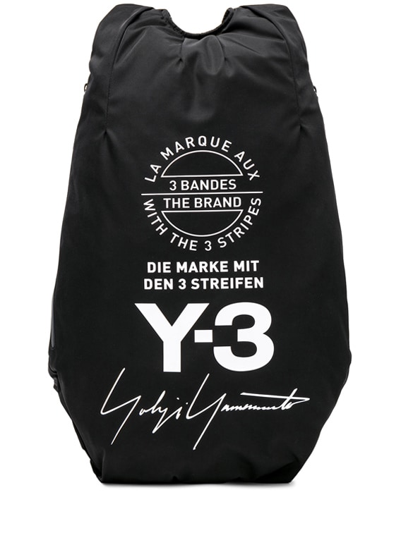 Yohji Yamamoto Yohji Backpack in Black 