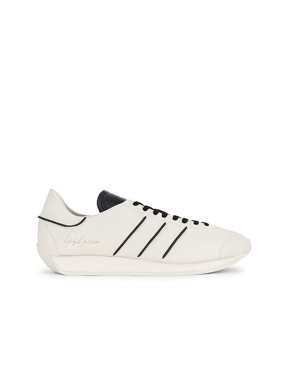 Y-3 Yohji Yamamoto Y-3 Country Sneaker in Talc & Black | FWRD