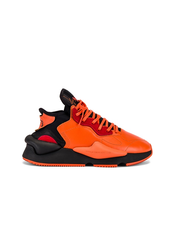 y3 orange sneakers